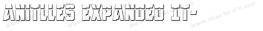 Anitlles Expanded It字体转换